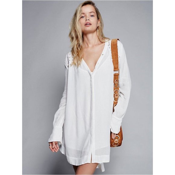 Free People Dresses & Skirts - Free People ‘Courtney’s’  Victorian Shirt Dress
